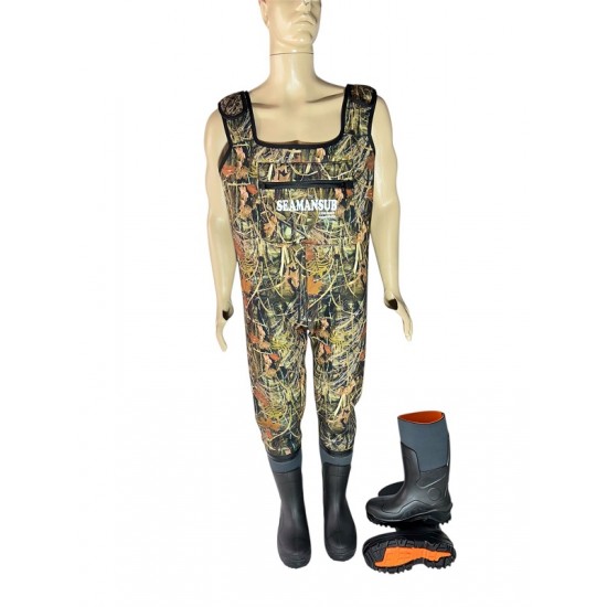 5mm Neopren Tulum cizme 1200 Gr Thinsulate Yalitim Saz Desen